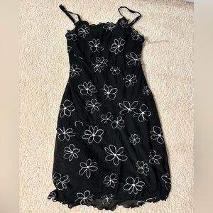 Wild Fable Black and White Flower Summer Dress